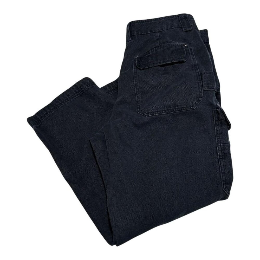 Duluth Trading‎ Company Black Cargo Cotton Work Pants Men’s 38x30